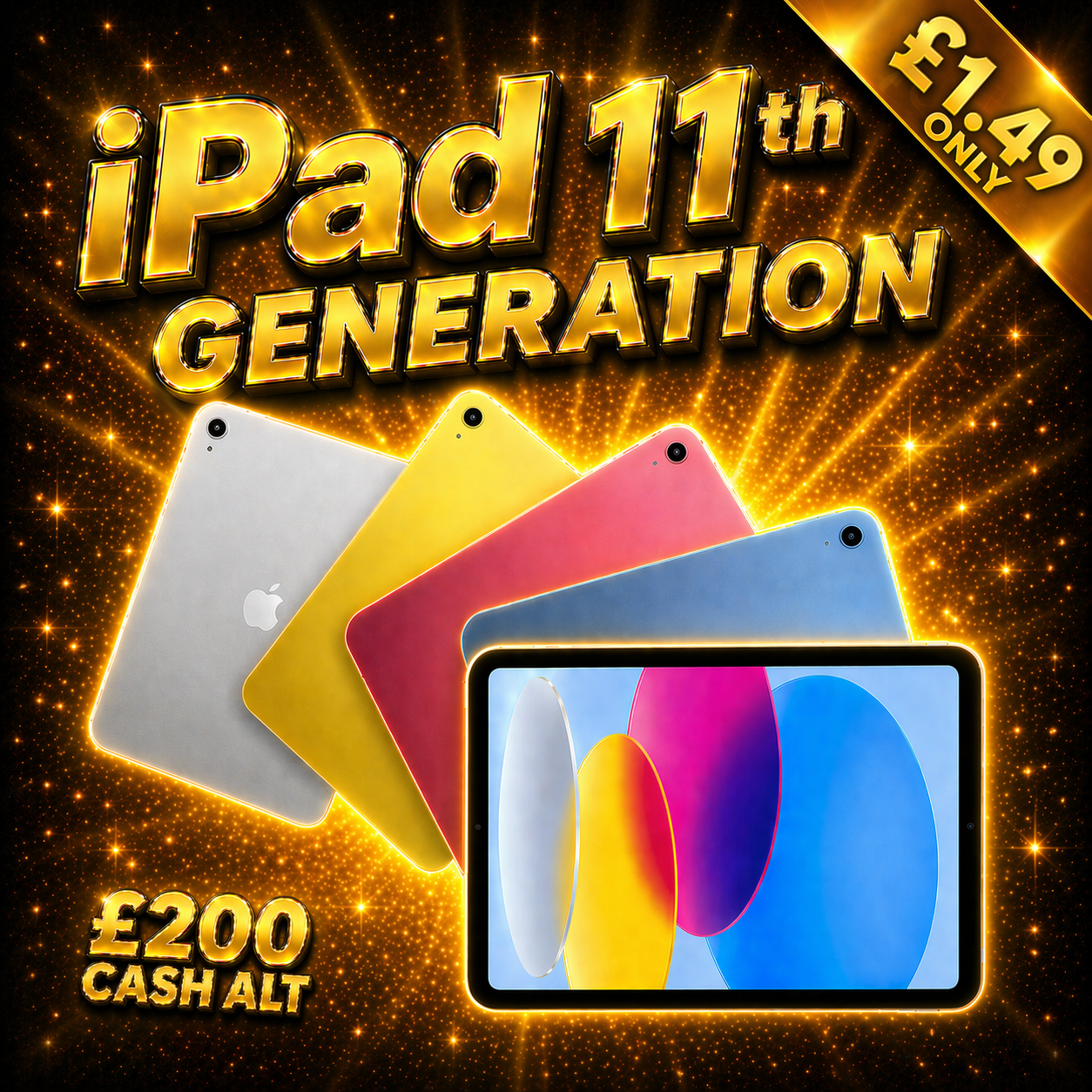 Apple iPad 11th Generation Or £200