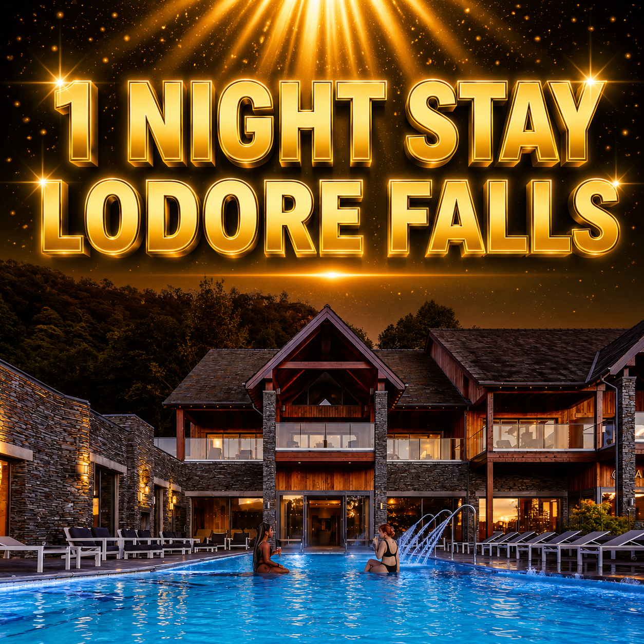 1 night stay Lodore Falls